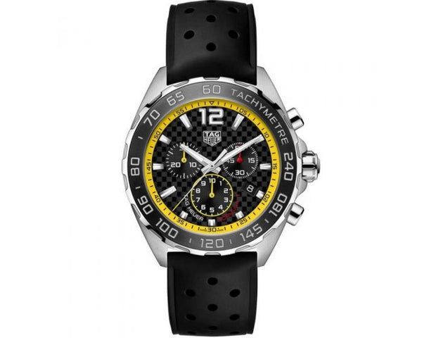  Shop Authentic Tag Heuer Formula 1 Chronograph Black Dial Black Rubber Strap Watch for Men - CAZ101AC.FT8024 - Luxxuri
