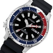  Shop Authentic Citizen Promaster Automatic 200M Diver Fugu Limited Edition Black Dial Black Rubber Strap Watch For Men - NY0110 - Luxxuri