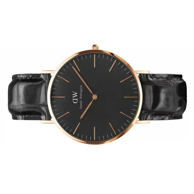  Shop Authentic Daniel Wellington Classic Reading Black Dial Black Leather Strap Watch For Men - DW00100129 - Luxxuri