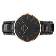  Shop Authentic Daniel Wellington Classic Reading Black Dial Black Leather Strap Watch For Men - DW00100129 - Luxxuri