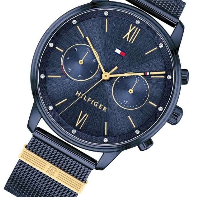  Shop Authentic Tommy Hilfiger Blake Quartz Blue Dial Blue Mesh Bracelet Watch for Men - 1782305 - Luxxuri