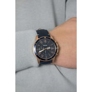  Shop Authentic Fossil Grant Sport Chronograph Blue Dial Blue Leather Strap Watch for Men - FS5237 - Luxxuri