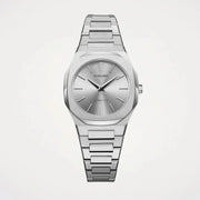 D1 Milano Ultra Thin Silver Dial Silver Steel Strap Watch for Women - D1-UTBL30