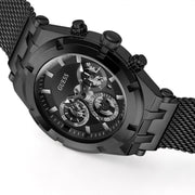  Shop Authentic Guess Continental Chronograph Black Dial Black Mesh Strap Watch For Men - GW0582G3 - Luxxuri