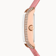  Shop Authentic Michael Kors Emery Quartz Diamonds Red Dial Pink Leather Strap Watch For Women - MK2966 - Luxxuri