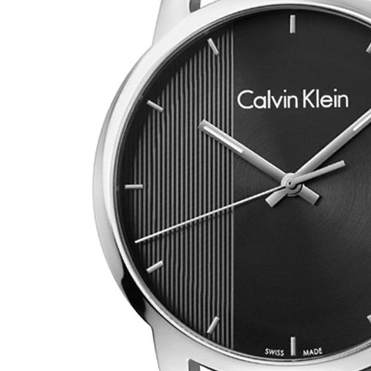  Shop Authentic Calvin Klein City Quartz Black Dial Black Leather Strap Watch for Men - K2G2G1C1 - Luxxuri