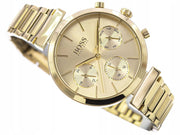  Shop Authentic Hugo Boss Flawless Gold Dial Gold Steel Strap Watch for Women - 1502532 - Luxxuri
