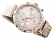  Shop Authentic Hugo Boss Flawless White Dial Gold Mesh Bracelet Watch for Women - 1502553 - Luxxuri