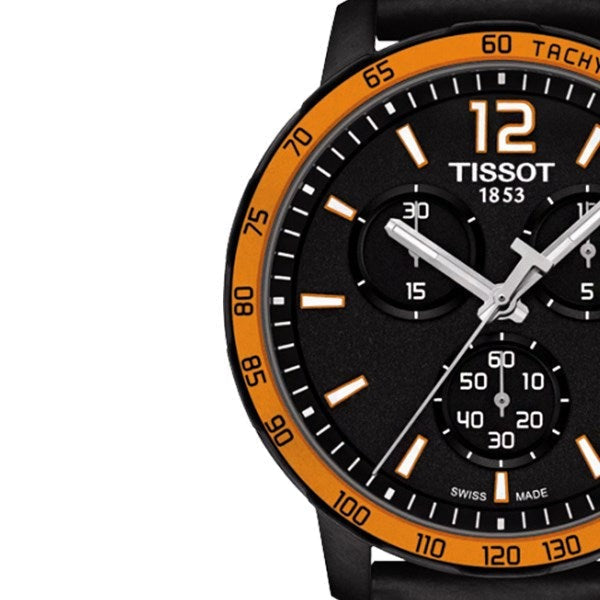  Shop Authentic Tissot T Sport Quickster Chronograph Black Dial Black Rubber Strap Watch For Men - T095.417.36.057.01 - Luxxuri
