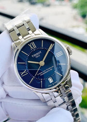  Shop Authentic Tissot Chemin Des Tourelles Powermatic 80 Lady Blue Dial Silver Steel Strap Watch For Women - T099.207.11.048.00 - Luxxuri