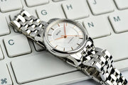  Shop Authentic Mido Baroncelli III Automatic Silver Dial Silver Steel Strap Watch For Women - M7600.4.10.1 - Luxxuri