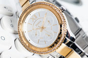  Shop Authentic Fossil Stella Sport Multifunction Silver Dial Two Tone Steel Strap Watch for Women - ES5107 - Luxxuri