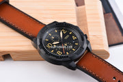  Shop Authentic Fossil Bronson Black Dial Brown Leather Strap Watch for Men - FS5714 - Luxxuri
