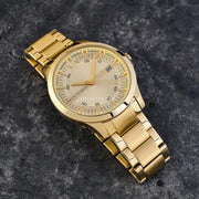  Shop Authentic Armani Exchange Hampton Chronograph Gold Dial Gold Steel Strap Watch For Men - AX2415 - Luxxuri
