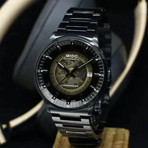  Shop Authentic Mido Commander II Automatic Gradient Black Dial Black Steel Strap Watch For Men - M021.407.33.411.00 - Luxxuri