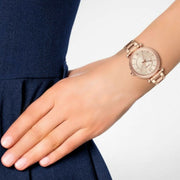  Shop Authentic Fossil Carlie Rose Gold Dial Rose Gold Steel Strap Watch for Women - ES4301 - Luxxuri