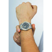  Shop Authentic Fossil Garrett Analog Black Dial Two Tone Steel Strap Watch for Men - FS5771 - Luxxuri