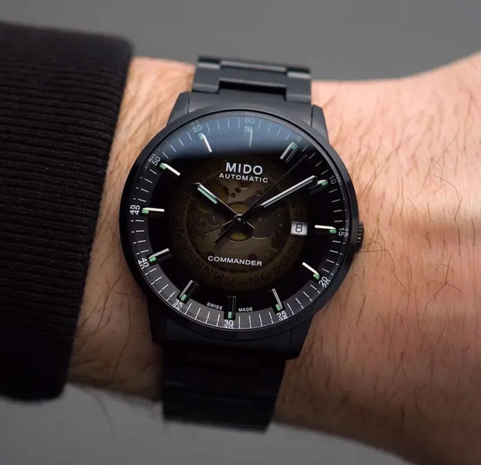  Shop Authentic Mido Commander II Automatic Gradient Black Dial Black Steel Strap Watch For Men - M021.407.33.411.00 - Luxxuri