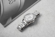  Shop Authentic Fossil Riley Multifunction Silver Dial Silver Steel Strap Watch for Women - ES3202 - Luxxuri