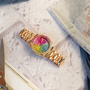  Shop Authentic Guess Confetti Multifunction Multicolor Dial Rose Gold Steel Strap Watch For Women - GW0483L3 - Luxxuri