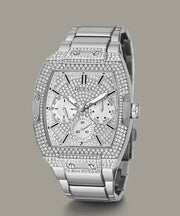  Shop Authentic Guess Phoenix Multifunction Crystals Silver Dial Silver Steel Strap Watch For Men - GW0094G1 - Luxxuri