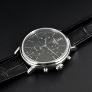  Shop Authentic Tissot Carson Premium Chronograph Black Dial Black Leather Strap Watch For Men - T122.417.16.051.00 - Luxxuri
