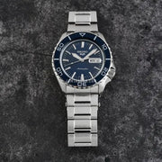  Shop Authentic Seiko 5 Sports Automatic Blue Dial Silver Steel Strap Watch for Men - SRPK97K1 - Luxxuri