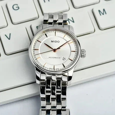  Shop Authentic Mido Baroncelli III Automatic Silver Dial Silver Steel Strap Watch For Women - M7600.4.10.1 - Luxxuri