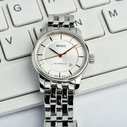  Shop Authentic Mido Baroncelli III Automatic Silver Dial Silver Steel Strap Watch For Women - M7600.4.10.1 - Luxxuri