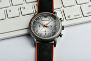  Shop Authentic Emporio Armani Chronograph Quartz Grey Dial Black Leather Strap Watch For Men - AR11174 - Luxxuri