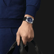  Shop Authentic Tissot PRX Powermatic 80 Blue Dial Black Rubber Strap Watch for Men - T137.407.17.041.00 - Luxxuri
