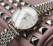  Shop Authentic Tissot Everytime Medium White Dial Two Tone Mesh Bracelet Watch For Men - T109.410.22.031.00 - Luxxuri