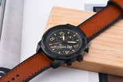  Shop Authentic Fossil Bronson Black Dial Brown Leather Strap Watch for Men - FS5714 - Luxxuri