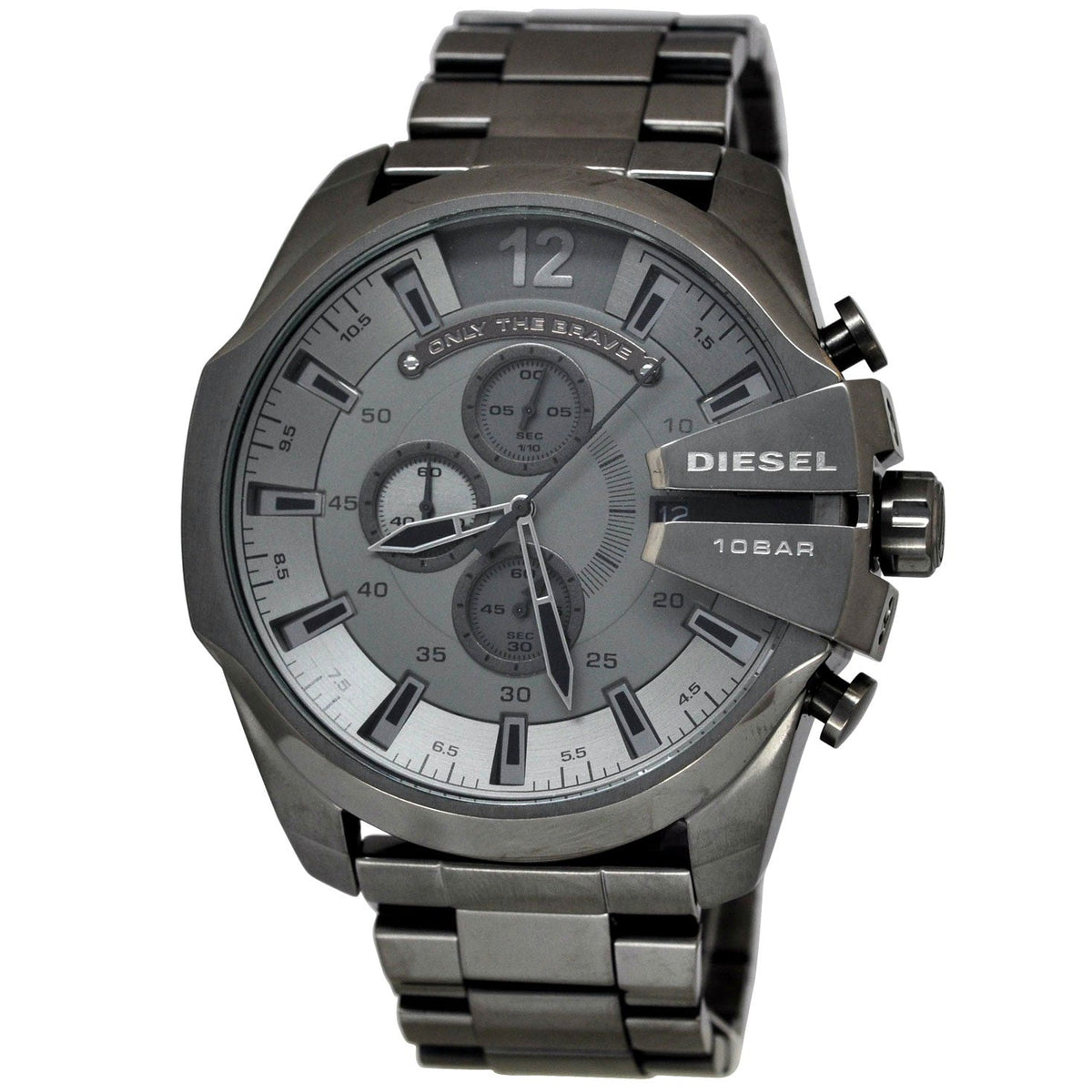  Shop Authentic Diesel Mega Chief Chronograph Grey Dial Gunmetal Men's Watch - DZ4282 - Luxxuri