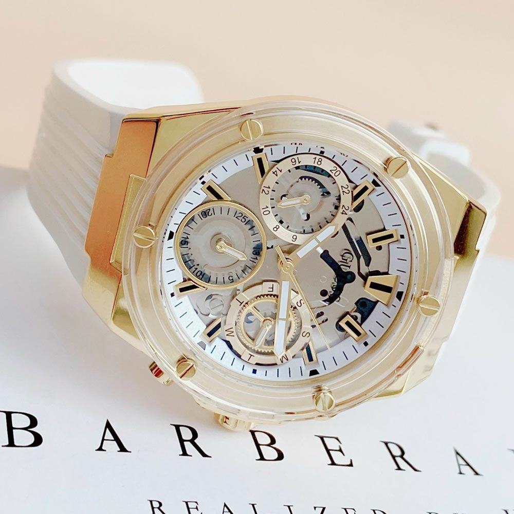  Shop Authentic Guess Athena White Dial White Rubber Strap Watch for Women - GW0409L2 - Luxxuri