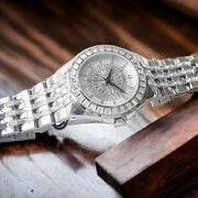  Shop Authentic Bulova Phantom Crystal Silver Dial Silver Steel Strap Watch for Men - 96A236 - Luxxuri