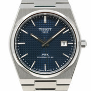  Shop Authentic Tissot PRX Powermatic 80 Blue Dial Silver Steel Strap Watch For Men - T137.407.11.041.00 - Luxxuri