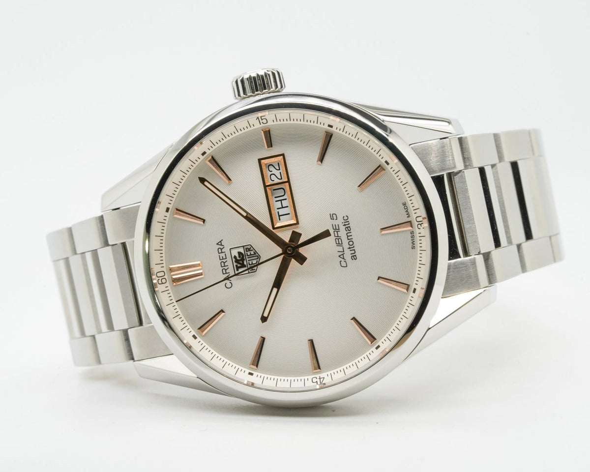  Shop Authentic Tag Heuer Carrera White Dial Watch for Men - WAR201D.BA0723 - Luxxuri
