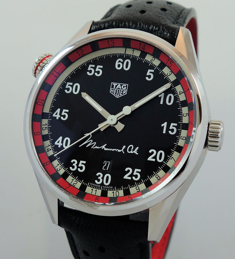  Shop Authentic Tag Heuer Carrera Muhammad Ali Black Dial Watch for Men - WAR2A11.FC6337 - Luxxuri