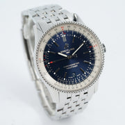  Shop Authentic Breitling Navitimer Automatic 41mm Blue Dial Silver Steel Strap Watch for Men - A17326161C1A1 - Luxxuri