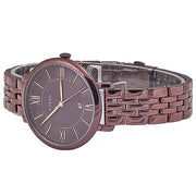  Shop Authentic Fossil Jacqueline Brown Dial Brown Steel Strap Watch for Women - ES4100 - Luxxuri