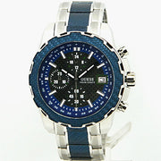  Shop Authentic Guess Octane Chronograph Blue Dial Two Tone Steel Strap Watch for Men - W1046G2 - Luxxuri