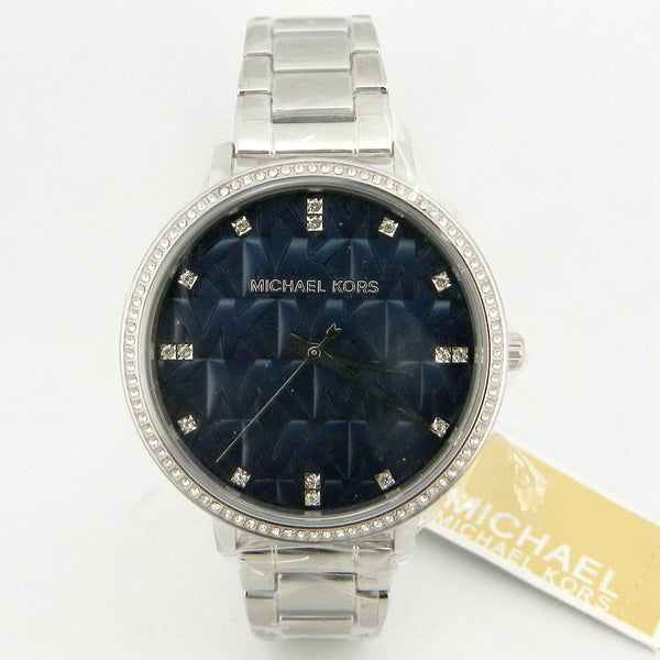  Shop Authentic Michael Kors Pyper Blue Dial Silver Steel Strap Watch For Women - MK4671 - Luxxuri