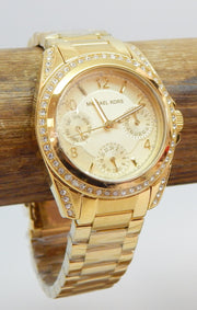  Shop Authentic Michael Kors Blair Gold Dial Gold Steel Strap Watch for Women - MK5639 - Luxxuri