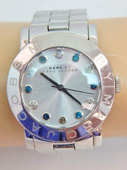  Shop Authentic Marc Jacobs Amy White Dial Silver Steel Strap Watch for Women - MBM3140 - Luxxuri
