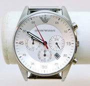  Shop Authentic Emporio Armani Sport Chronograph White Dial White Silicone Strap Watch For Men - AR5859 - Luxxuri