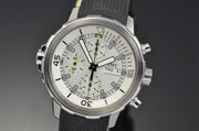  Shop Authentic IWC Aquatimer Chronograph White Dial Black Rubber Strap Watch for Men - IW376801 - Luxxuri
