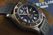  Shop Authentic Breitling Superocean Automatic 46mm Black Dial Black Rubber Strap Watch for Men - U17368221B1S1 - Luxxuri