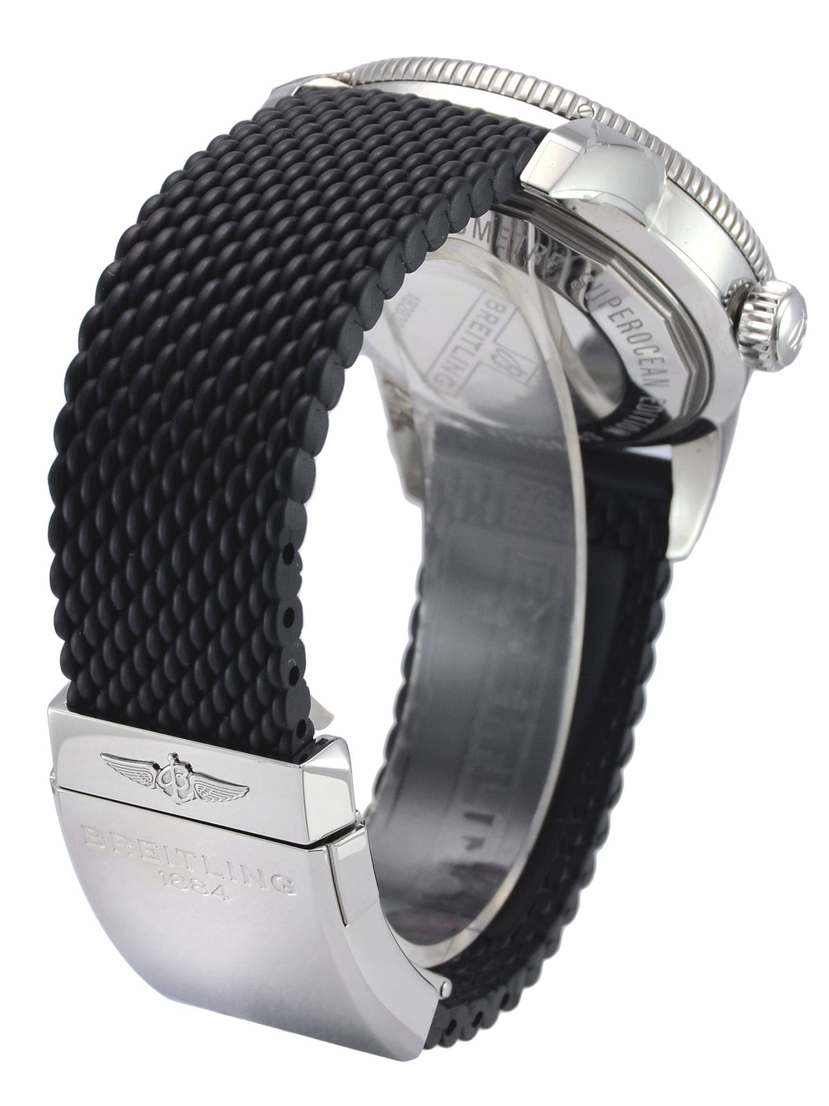  Shop Authentic Breitling Superocean Heritage B20 Automatic 44 Black Dial Black Mesh Bracelet Watch for Men - AB2030121B1S1 - Luxxuri