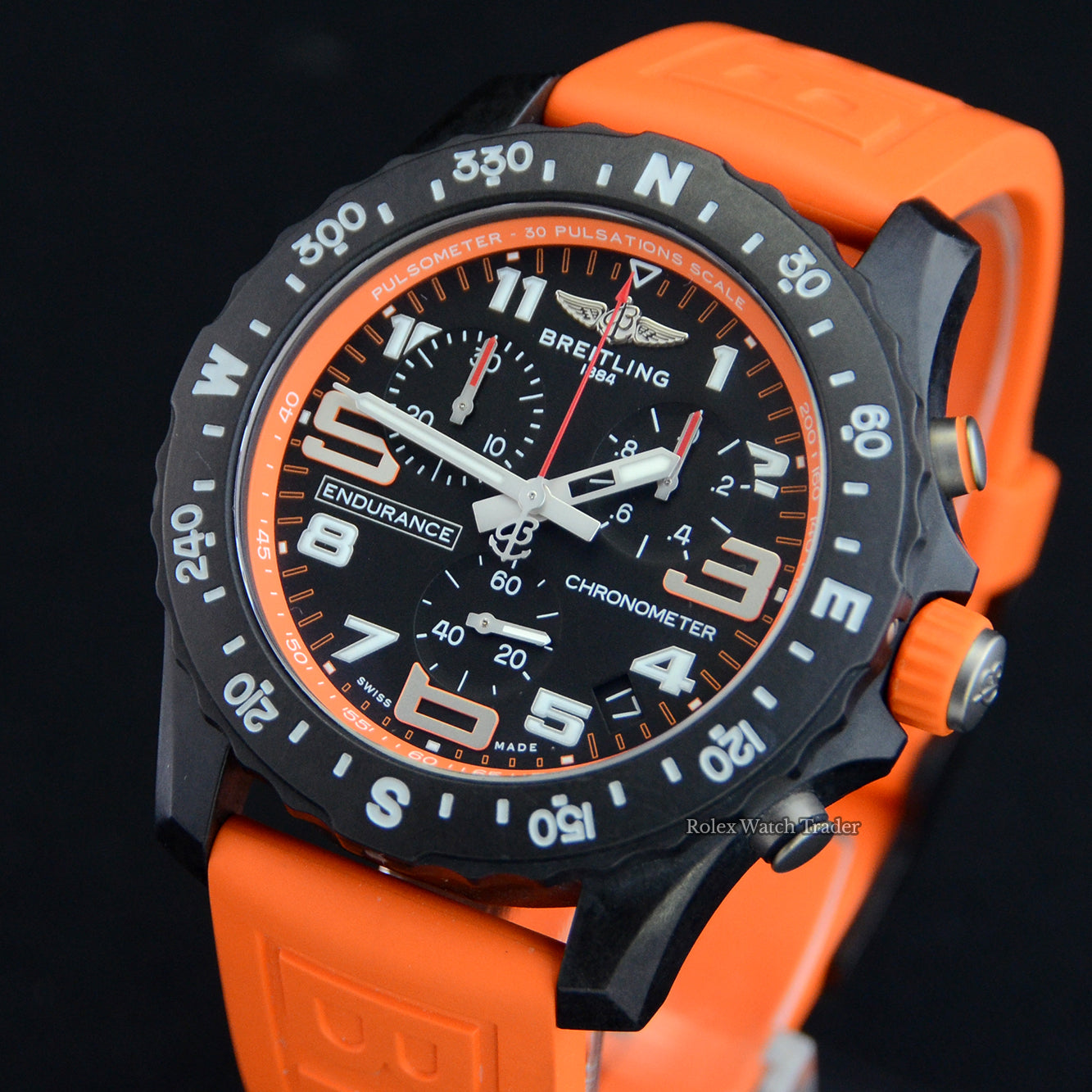  Shop Authentic Breitling Endurance Pro Black Dial Orange Rubber Strap Watch for Men - X82310A51B1S1 - Luxxuri
